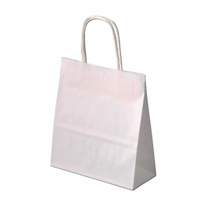 Twisted Handle White Paper Bag