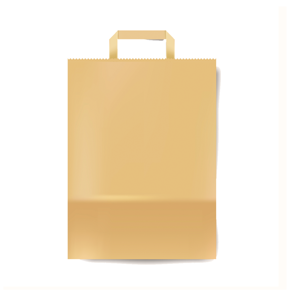 Flat Handle Paper Bag