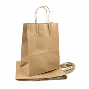 Twisted Handle Brown Paper Bag
