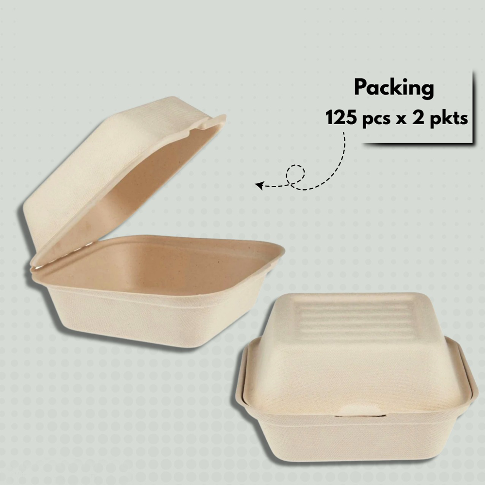 Bagasse Burger Box