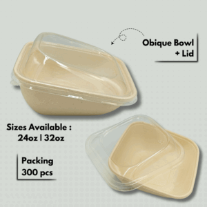 Bagasse Oblique Bowl