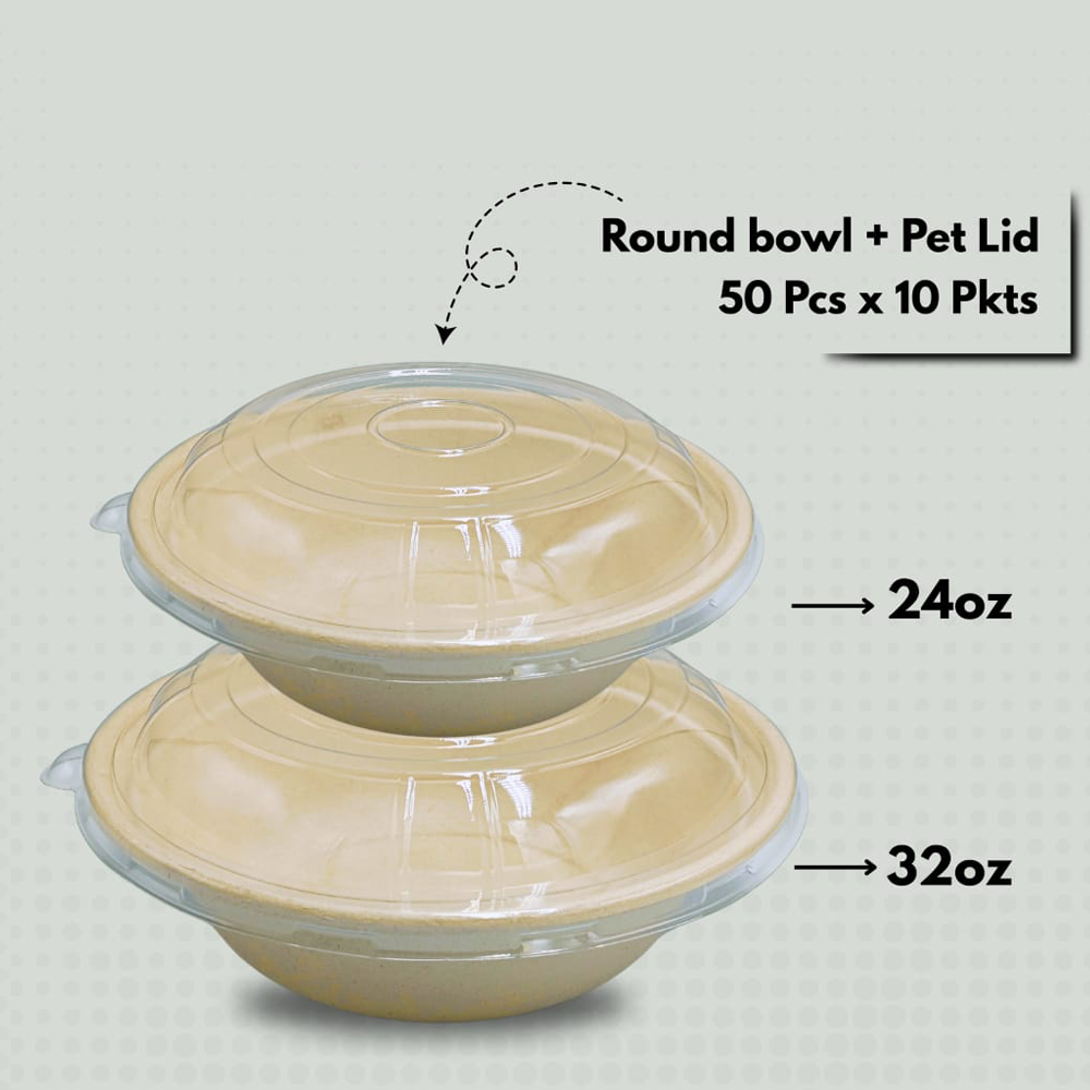 Bagasse Round Bowl